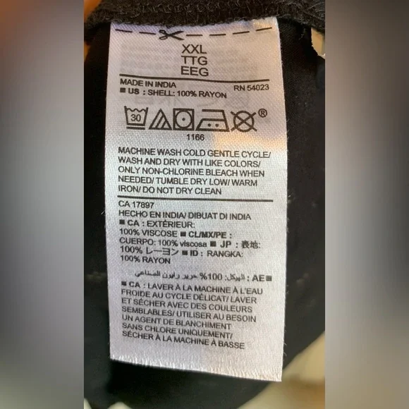 Old Navy shift dress. Black Sleeveless dress with gold print. GUC, size XXL - Picture 5 of 5